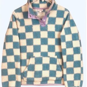 Cat & Jack Blue and White Checkered Hoodie